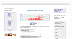 Desktop Screenshot of hurleyappliancerepair.com