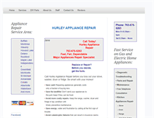 Tablet Screenshot of hurleyappliancerepair.com